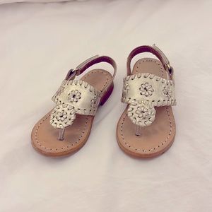 Jack Rogers Toddler Platinum Sandals